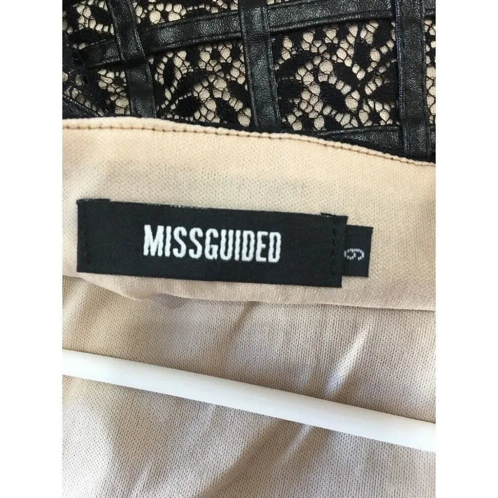 Missguided Skater Dress Size 2 US XS 9799 Black - Picture 8 of 8